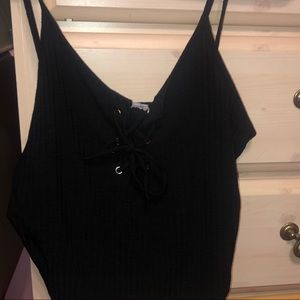 Charlotte Russe Cropped Tank Top